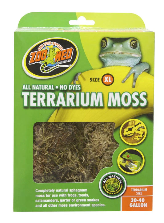 Terrarium Moss Substrate Green 1Ea/30-40 Gal, XL